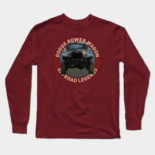 4x4 Offroad Legends: Dodge Power Wagon 1st Generation Long Sleeve T-Shirt